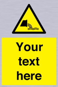 Custom Warning sewage effluent outfall